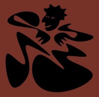 a black silhouette of a man with his arms outstretched