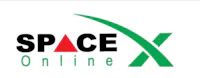 spacex online logo on a white background
