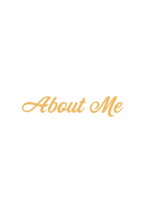 about me logo on a black background