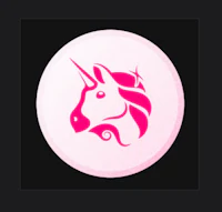 a pink unicorn on a black background