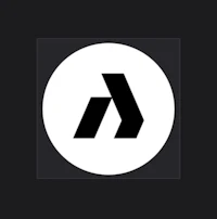 a black and white logo with the letter a