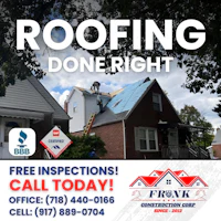 a flyer with the words roofing done right