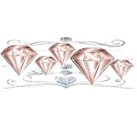 a black background with pink diamonds on it