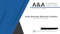 a business card for jess eduardo ramrez cordoba