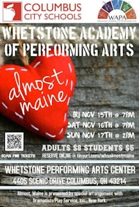 a flyer for the whitestone academy of performing arts