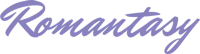 a purple logo with the word romantasy on it