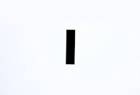 a black letter i on a white background