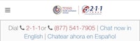 a phone screen with the words texas 911 en espaol