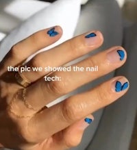 the picture we showed the nail tech