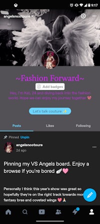 fashion forward vs angel board - screenshot