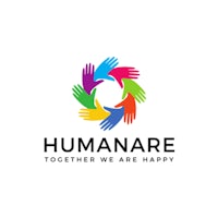 the logo for humanare together we are happy