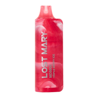 a bottle of lost mary e - liquid on a black background