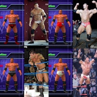 wwe wrestlers in different poses