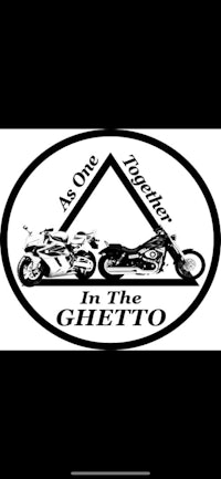 the logo for the ghetto motorcycle club