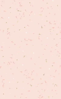 a pink background with gold confetti