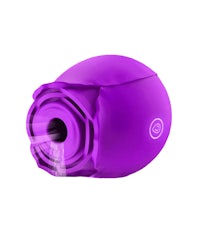 a purple ball with a hole in it