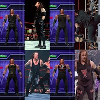 wwe wrestlers in different poses