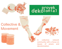 a poster with the words collective & movement