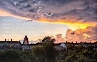 an image of a cloudy sky with a quote on it