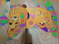 a piece of paper with a drawing on it
