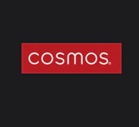cosmos logo on a black background