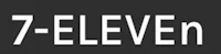 the logo for 7 eleven on a black background