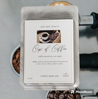 cup of coffee soy candle