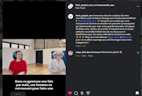 a screenshot of a facebook page showing two people in a gym
