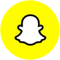 a yellow circle with the snapchat logo on it