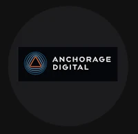 anchorage digital logo on a black background