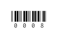 a barcode on a white background