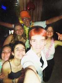 a group of people posing for a picture