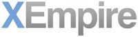 the x empire logo on a white background