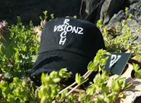 a black hat with the word visionch on it