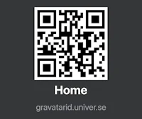 a qr code with the word home on it