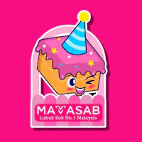 a sticker with a birthday cake on it