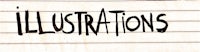 the word illustrations is written on a piece of paper