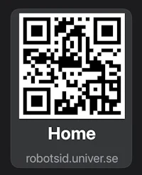 a qr code with the word home on it