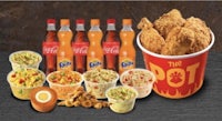 the pot offers a variety of food and drinks