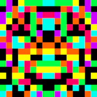 an image of a colorful pixel pattern