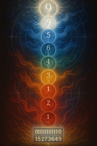 the seven chakras on a dark background