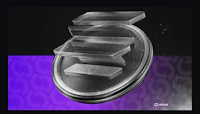 an image of a glass container on a black background