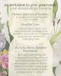 an invitation to give generously your donation of flowers