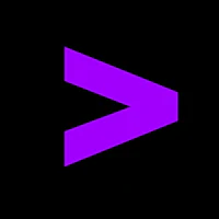 a purple arrow on a black background