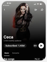 ceca music app screenshot