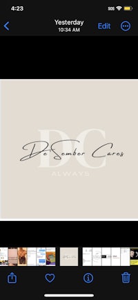 a screenshot of the dc logo on an iphone