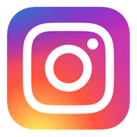the instagram logo on a black background