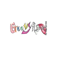 a black background with the word groovy on it