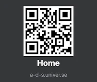 a qr code with the word home on it