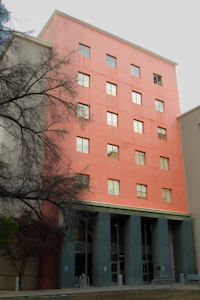 the building is orange